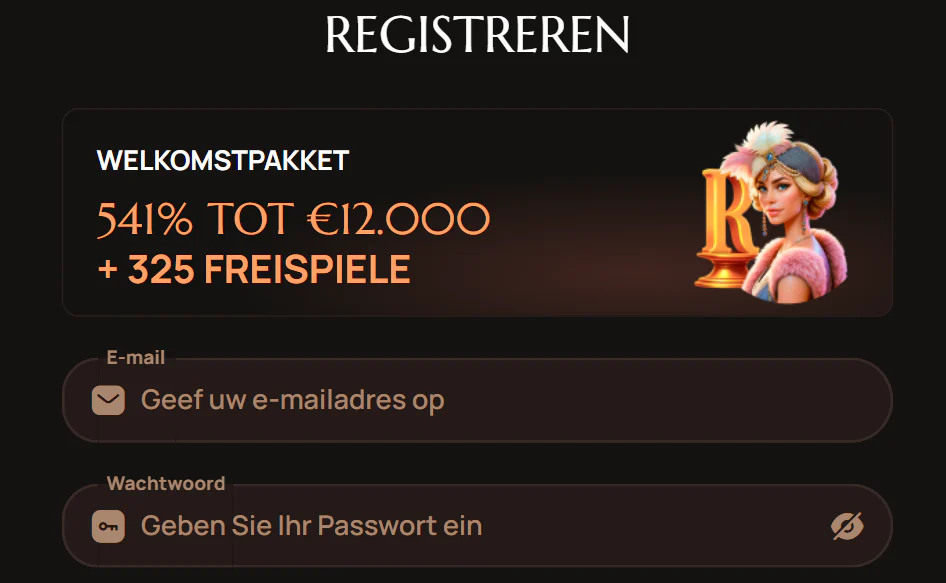 ritzo casino registratie
